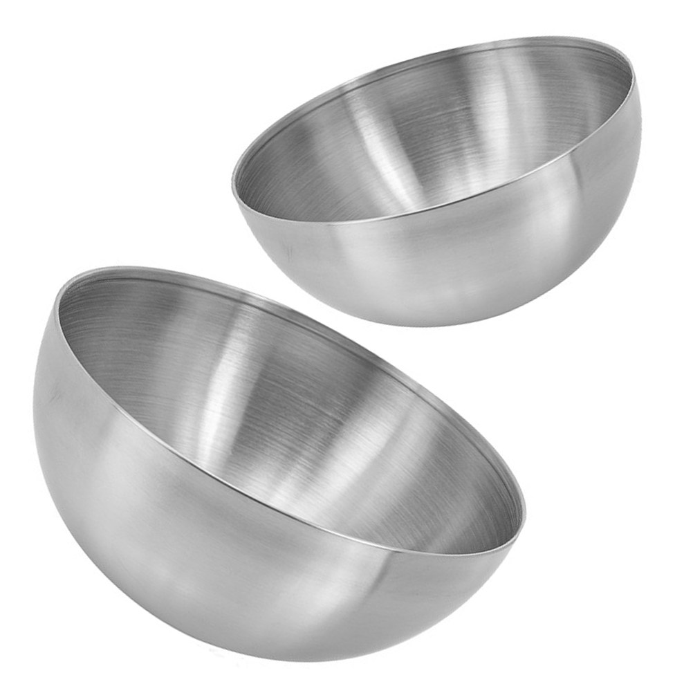 Meal Prep Noodles - 2 buah mangkuk salad stainless steel