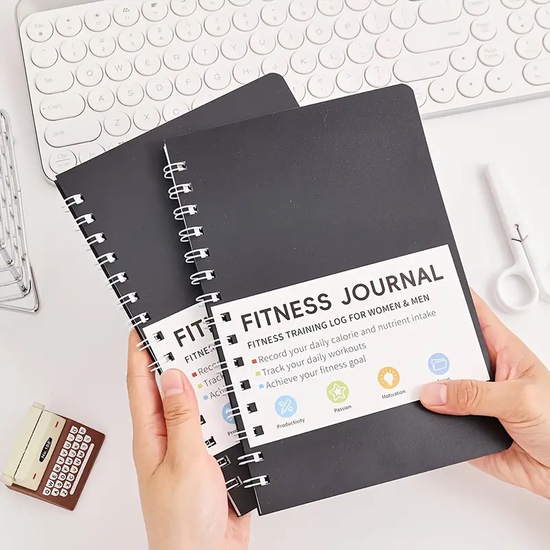Meal Prep Book - Buku Catatan Jurnal Kebugaran, Rencana Latihan