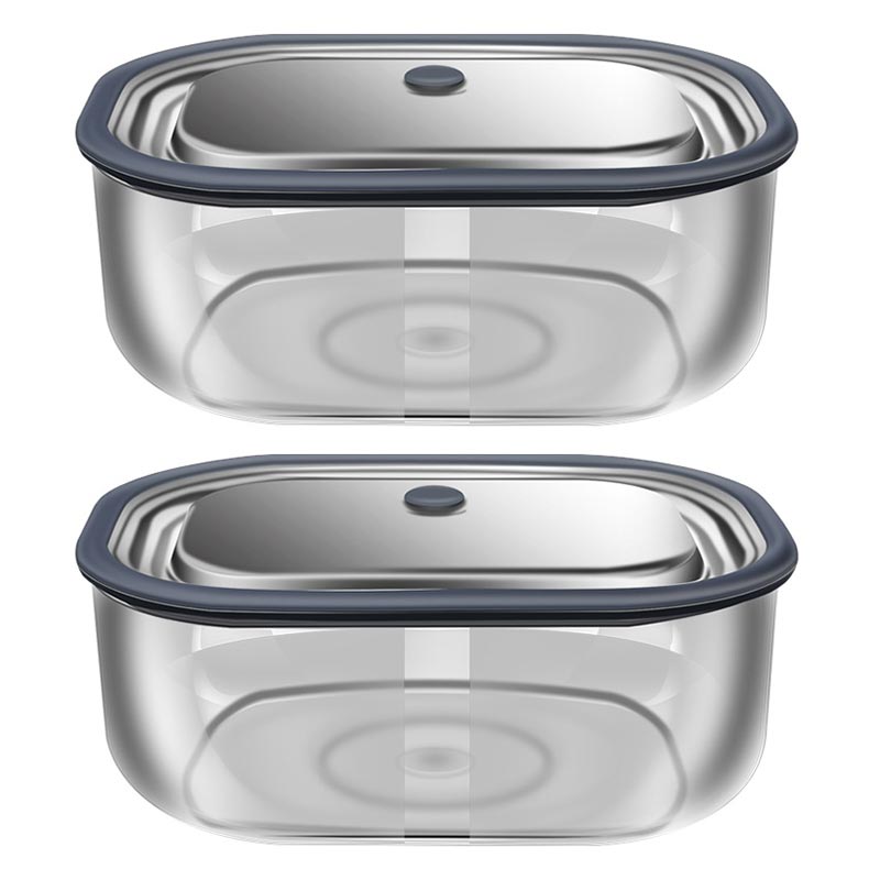 Meal Prep Glass Containers - Kotak makan siang persegi panjang kaca