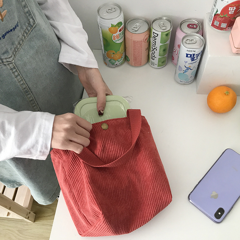 Tas makan siang korduroi kecil - Meal Prep Bag ulasan dan harga