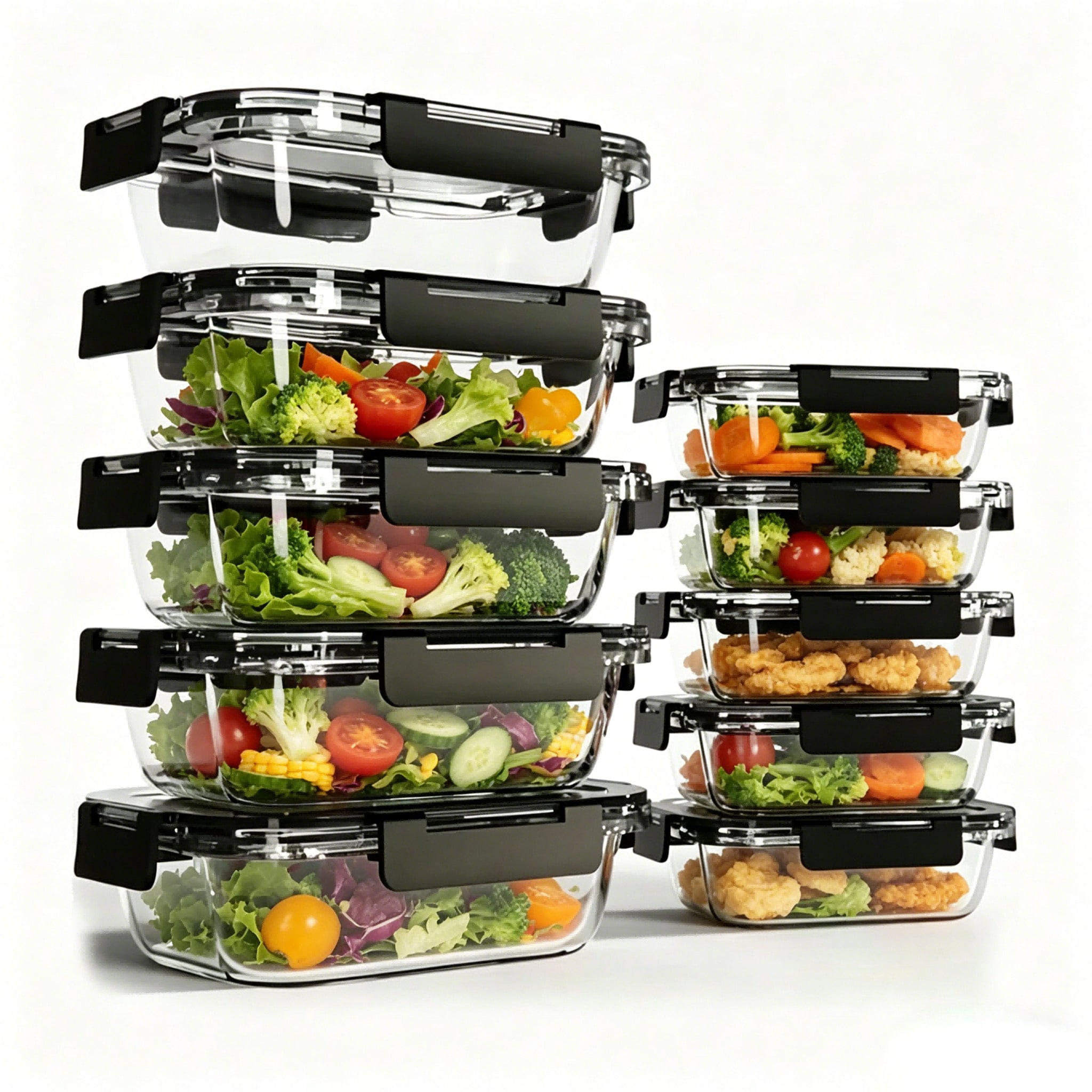 10 Paket Wadah Makanan Kaca Mo - Meal Prep Boxen Glas ulasan dan harga