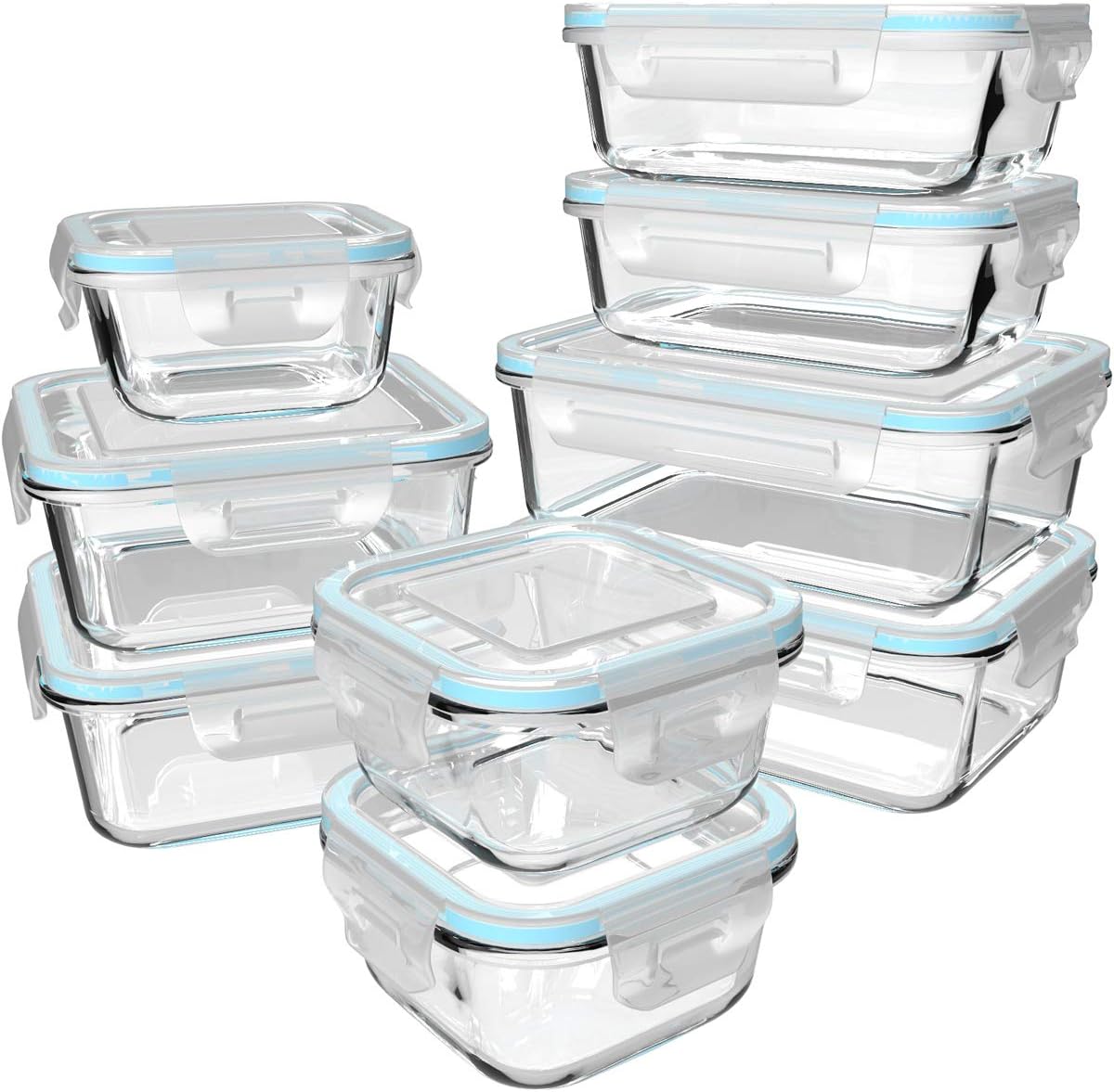 18 Set Wadah Kaca untuk Menyim - Meal Prep Glass Containers ulasan dan harga