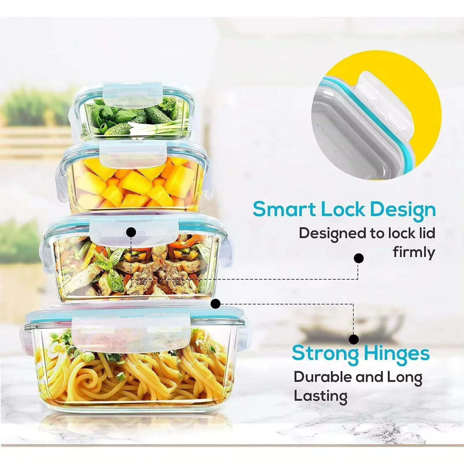 Kotak Makan Siang Kaca Borosil - Meal Prep Boxen Glas ulasan dan harga