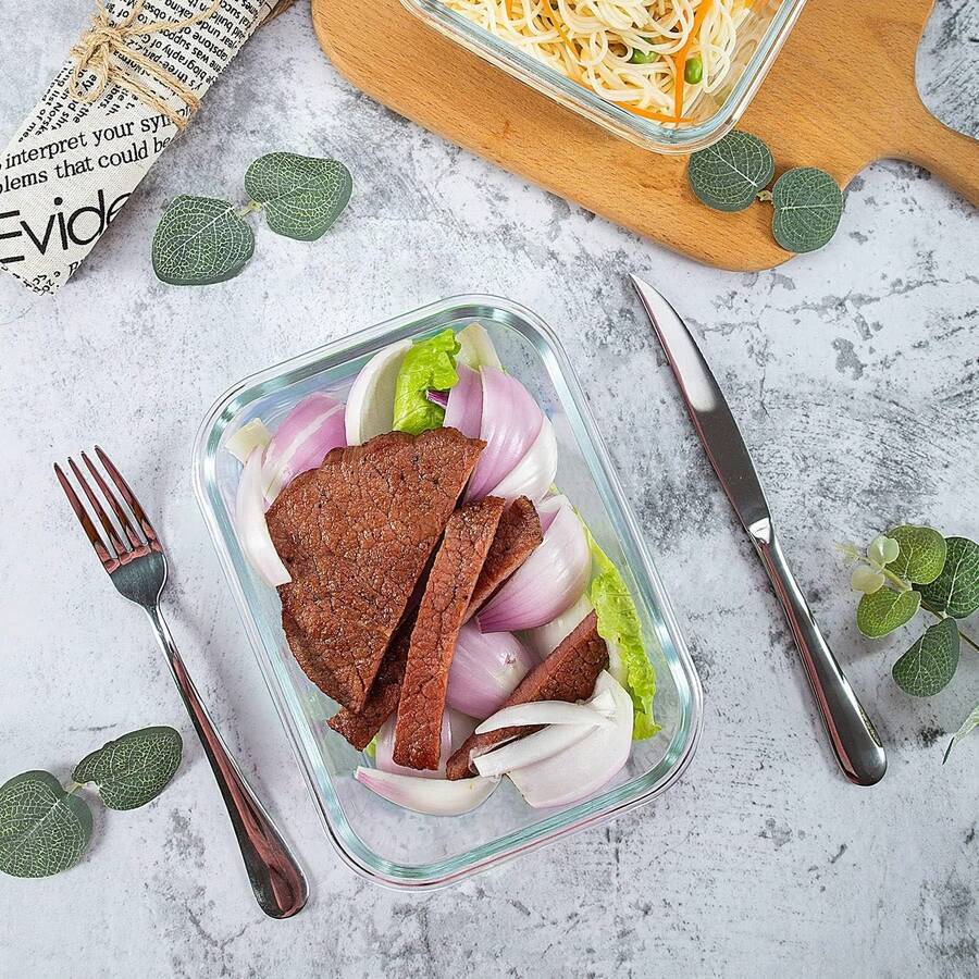 10 Wadah Makanan Kaca, Wadah P - Meal Prep Boxen Glas ulasan dan harga