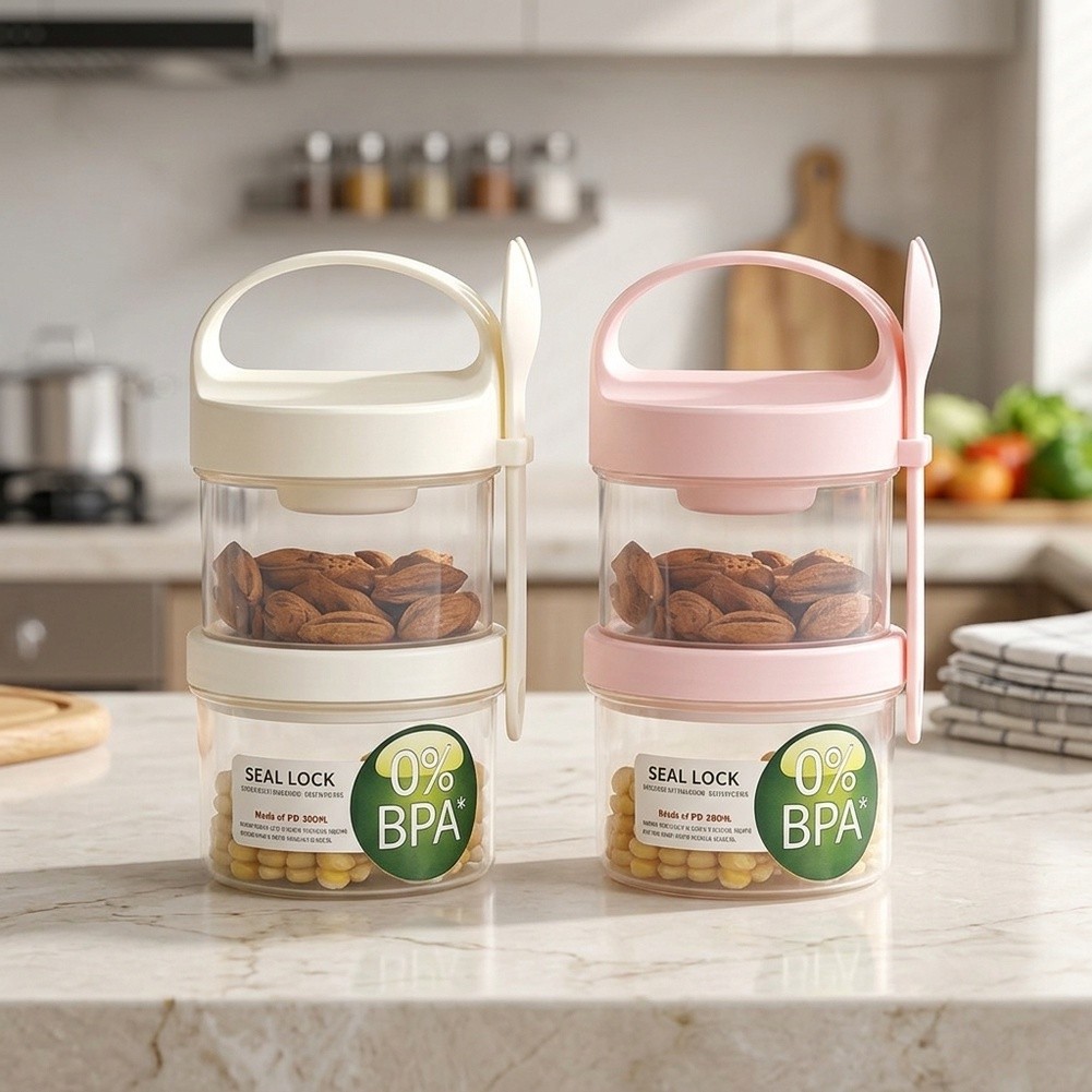 Wadah Penyimpanan Oatmeal untu - Meal Prep Yogurt Parfait ulasan dan harga