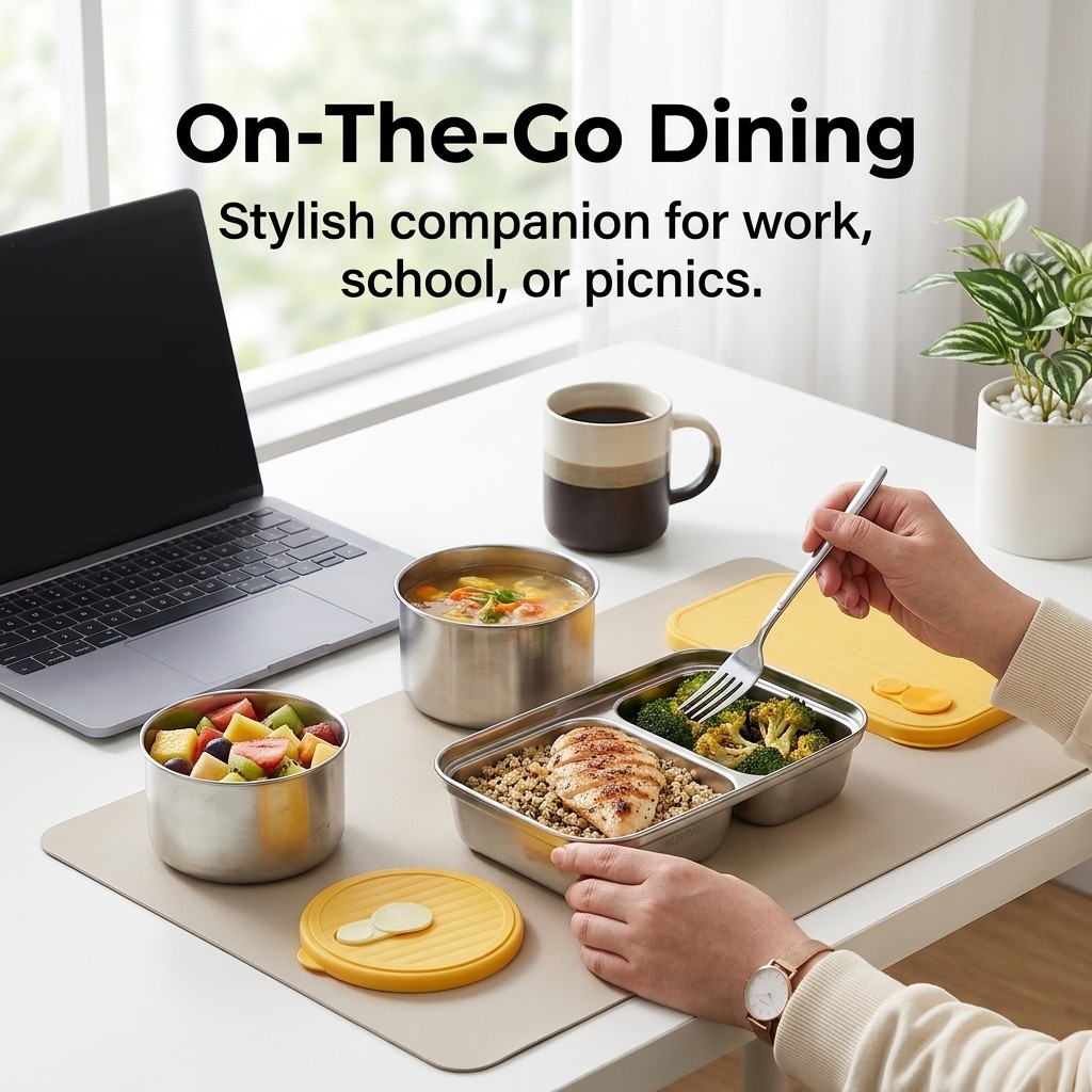 Kotak Makan Bento Stainless St - Meal Prep Day ulasan dan harga
