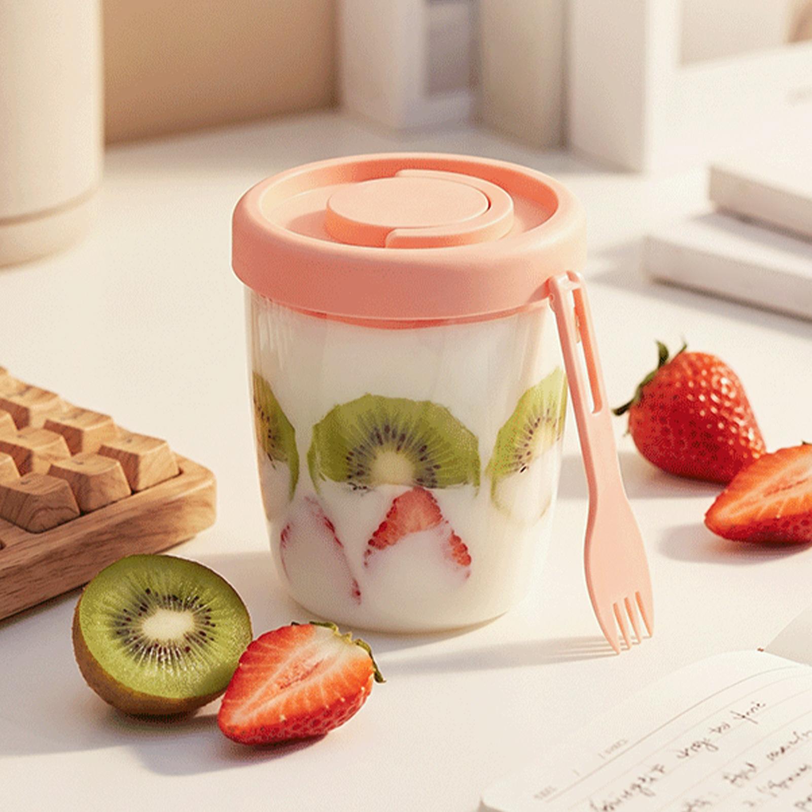 Cangkir Yogurt dengan Tutup Ca - Meal Prep Glass Containers ulasan dan harga