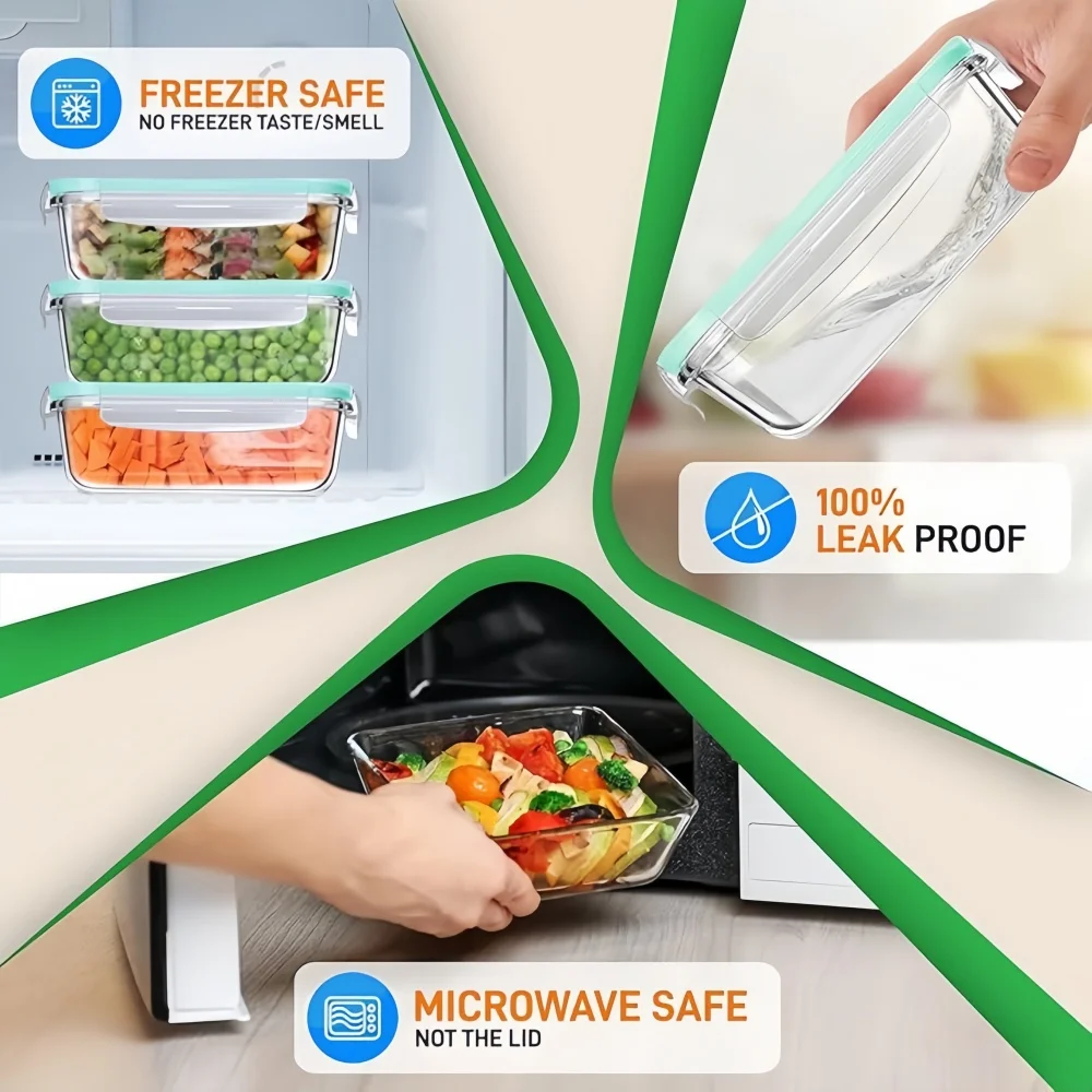 Kotak Makan Siang Kaca Bebas B - Meal Prep Boxen Glas ulasan dan harga