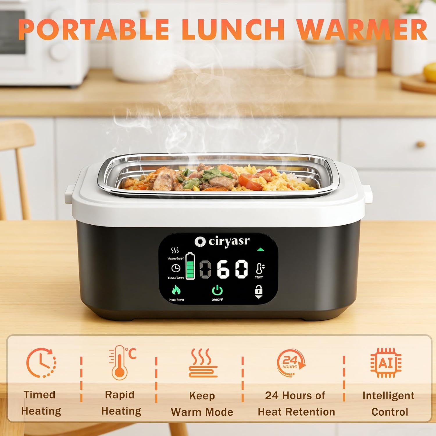 Kotak Makan Listrik yang Kuat, - Meal Prep Bag ulasan dan harga