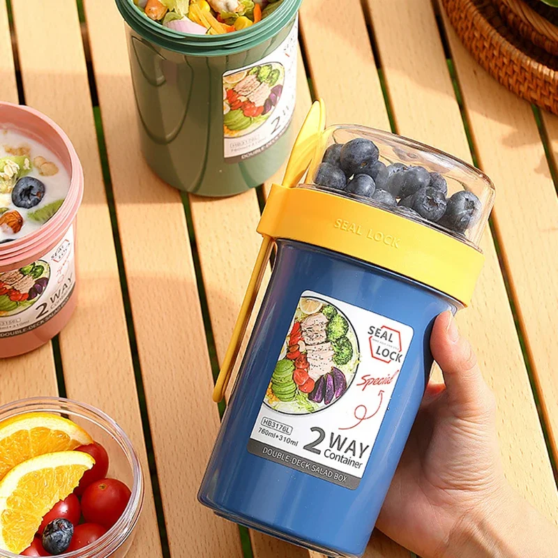 Kotak Makan Siang Bento Salad  - Meal Prep Glass Containers ulasan dan harga