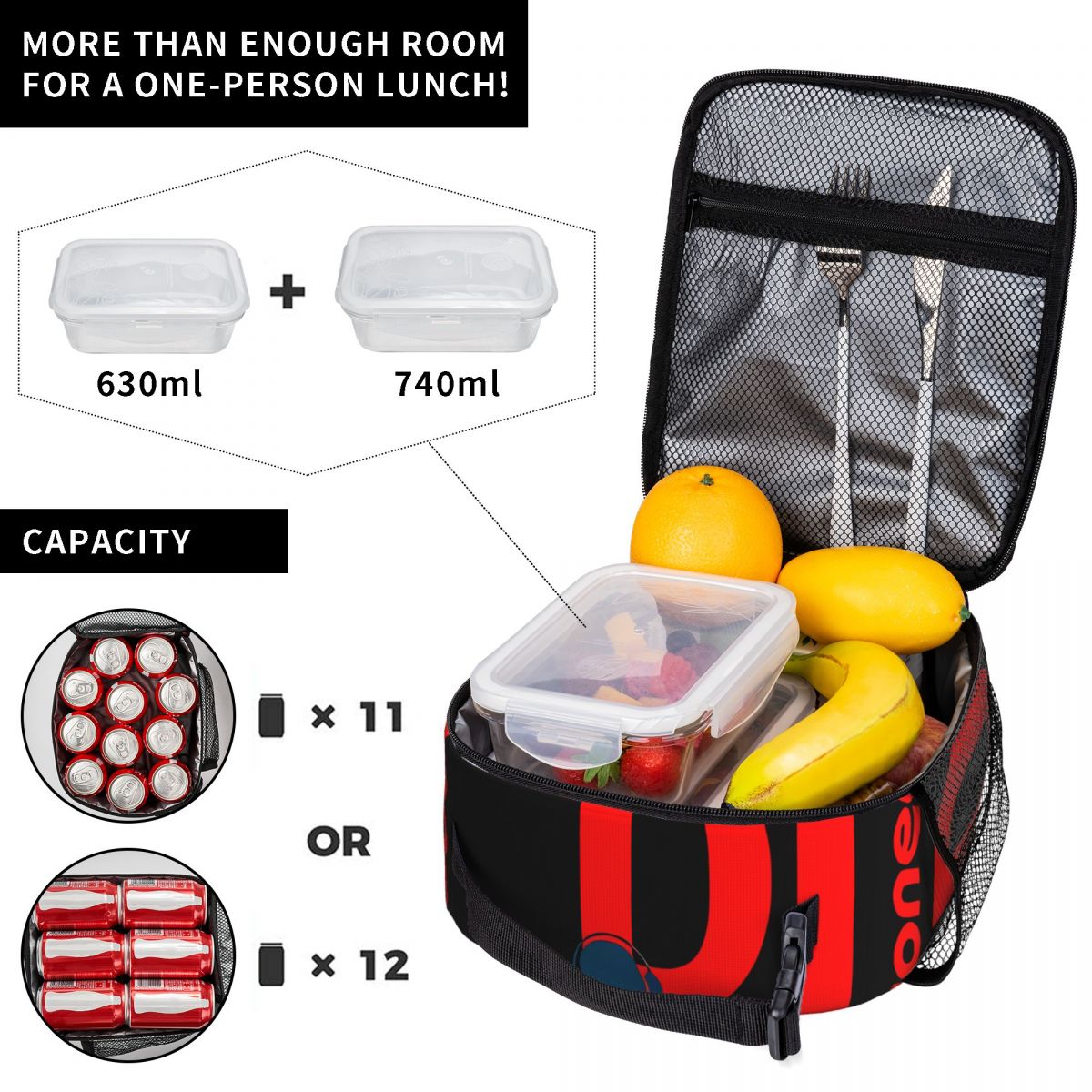 Tas Makan Siang Gaya Selempang - Pro Meal Prep ulasan dan harga