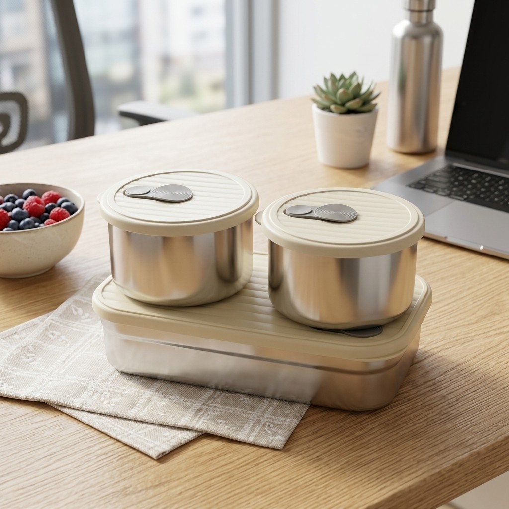 Kotak Bento dari Baja Anti Kar - Meal Prep Day ulasan dan harga