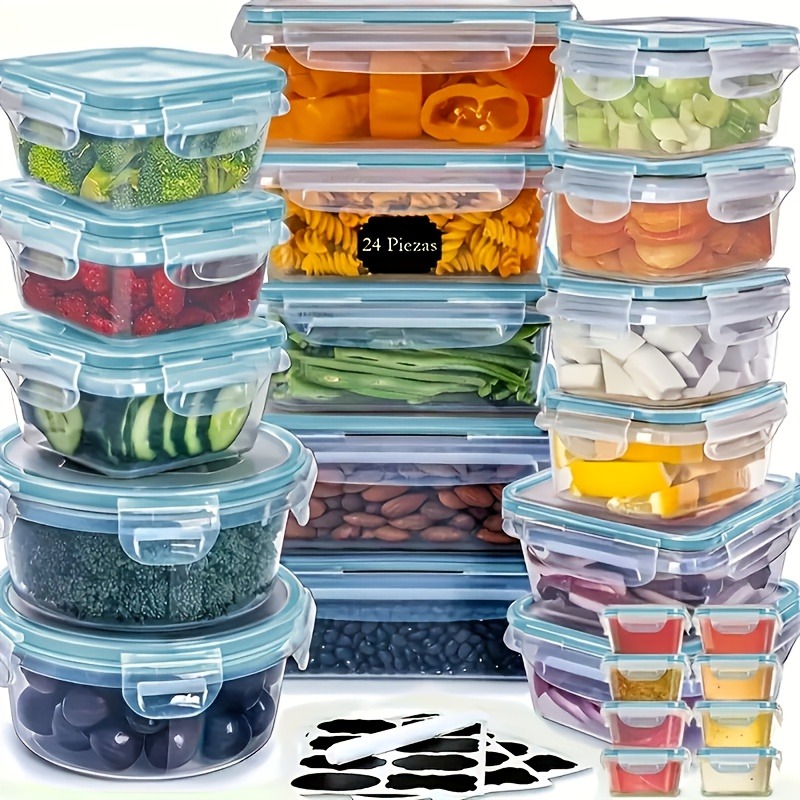 48PCS Set Wadah Penyimpanan Ma - Meal Prep Glass Containers ulasan dan harga