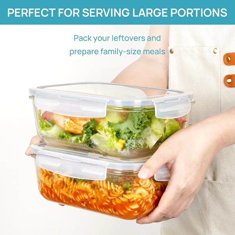 18 Set Wadah Penyimpanan Makan - Meal Prep Boxen Glas ulasan dan harga