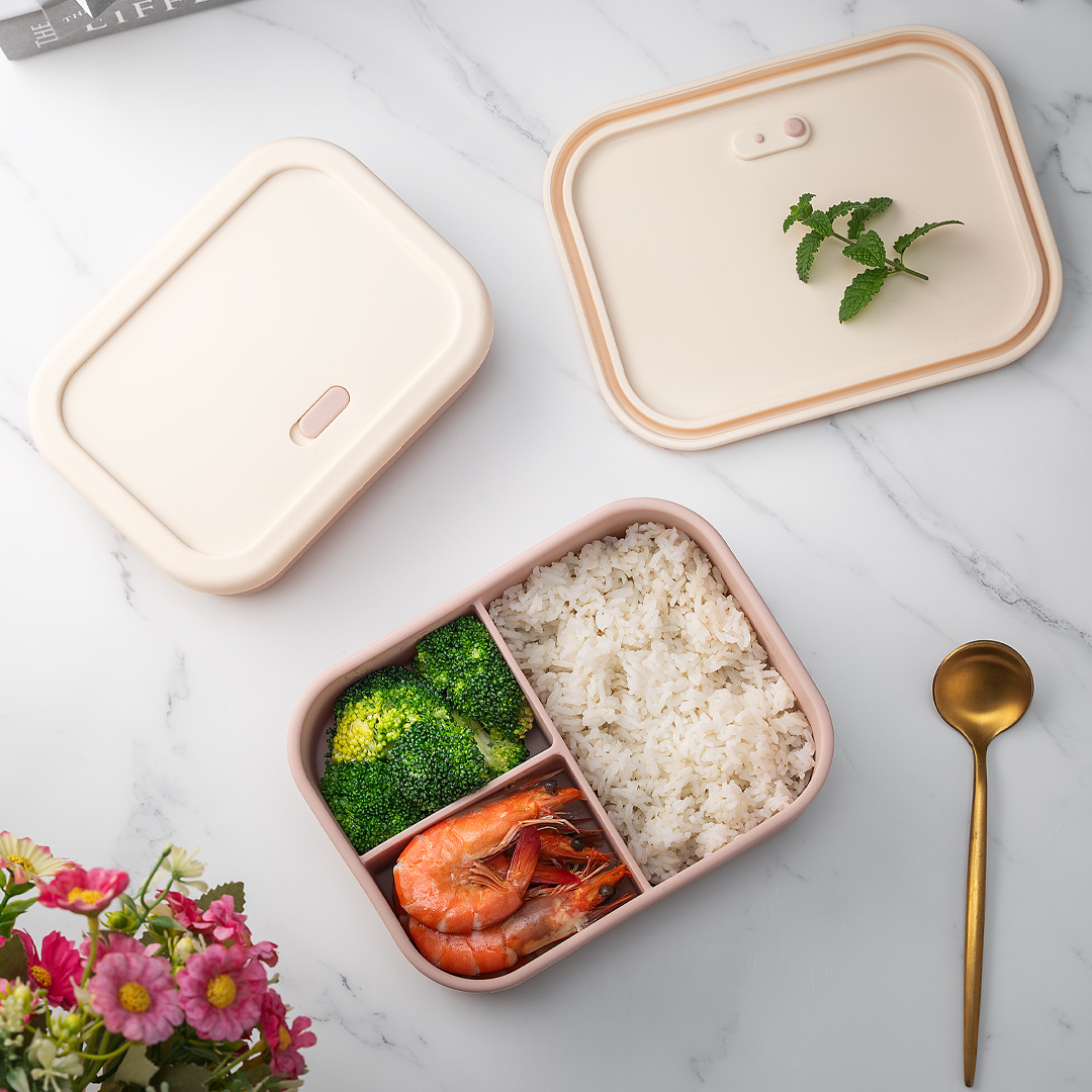Kotak Bento Silikon 700ml/1300 - Meal Prep Boxen Glas ulasan dan harga