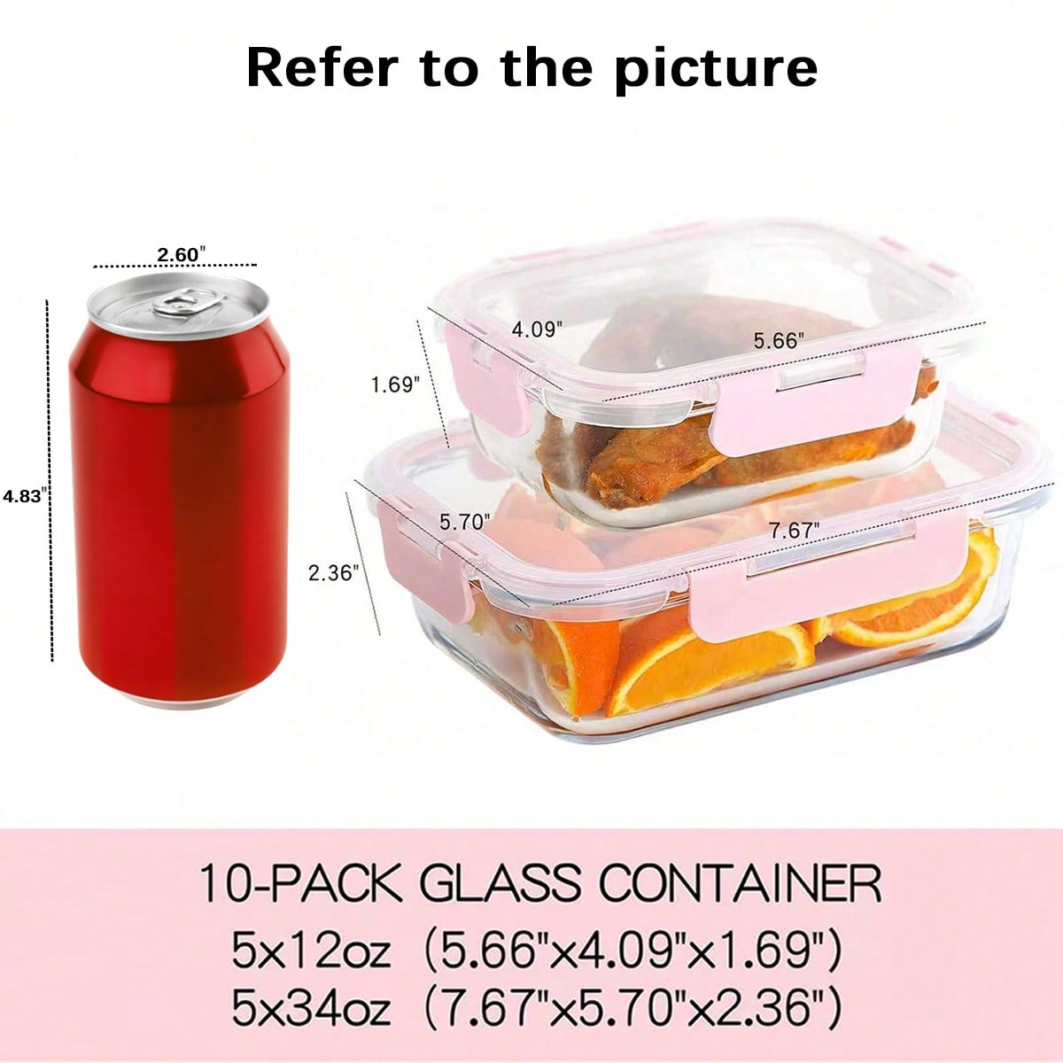 10 Paket Wadah Makanan Kaca Mo - Meal Prep Glass Containers ulasan dan harga