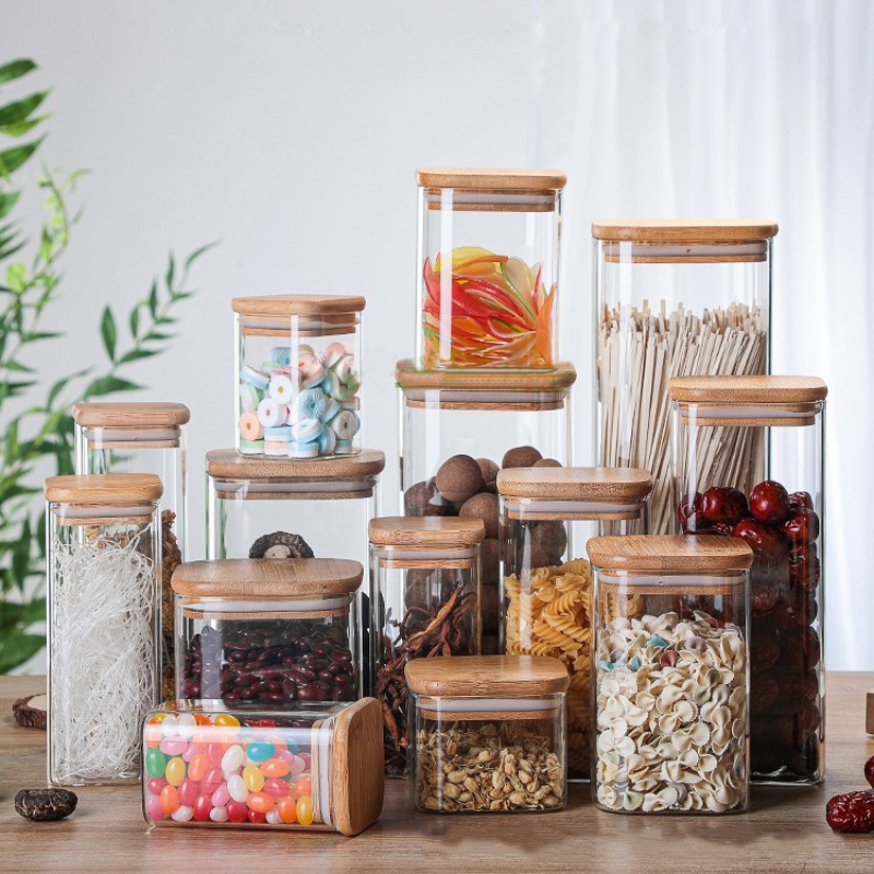 Botol penyimpanan transparan d - Meal Prep Glass Containers ulasan dan harga